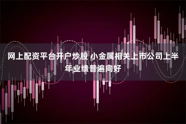 网上配资平台开户炒股 小金属相关上市公司上半年业绩普遍向好